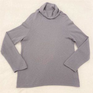 Women’s PURE Collection Dove Grey Cowl Neck Cashmere Sweater Sz 18